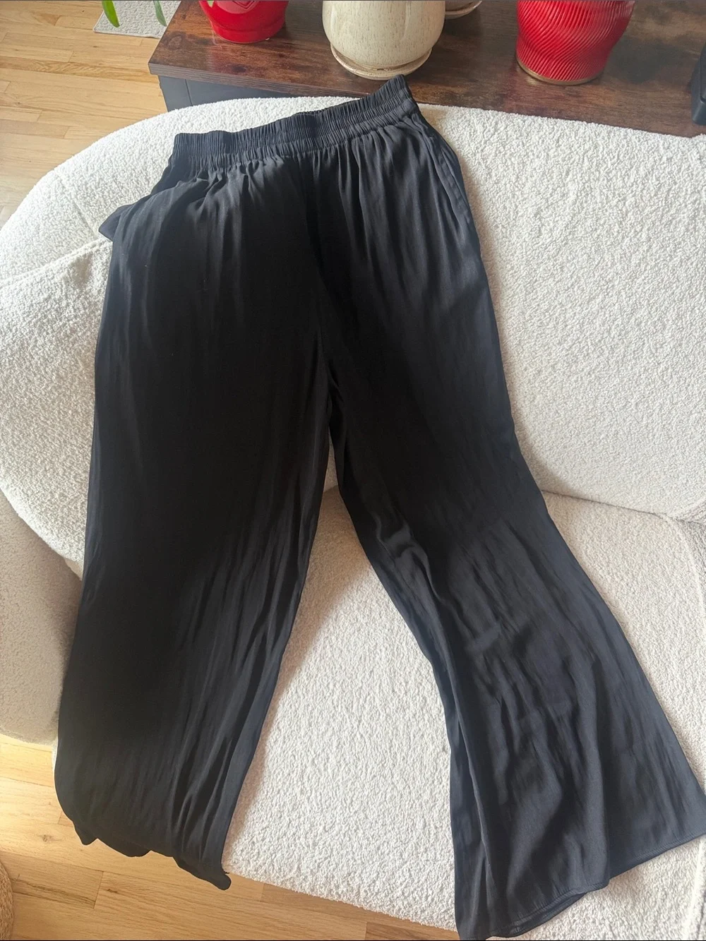 Zara Black Wide-Leg Women's Palazzo Pants